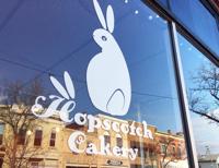 Hopscotch Cakery in Burlington front window
