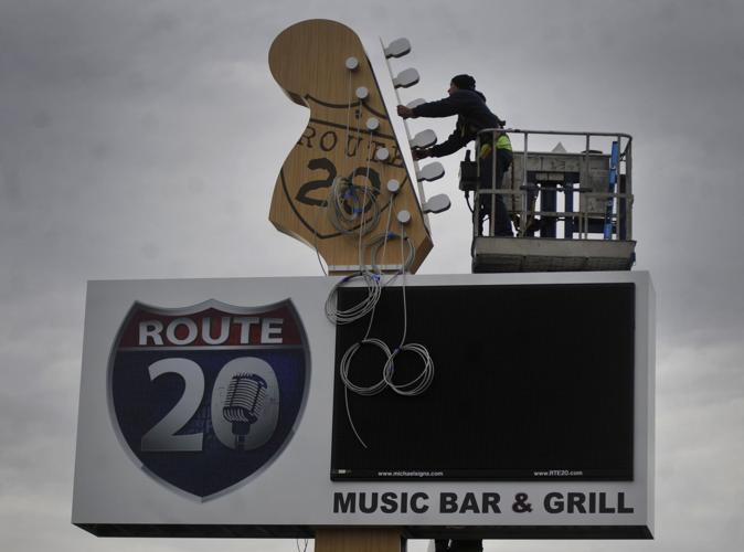 Route 20 Guitar Sign