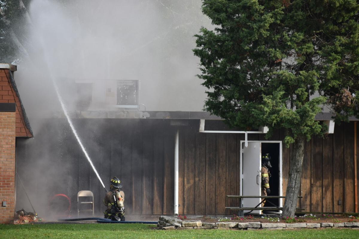 Fire at the Lakeview Community Center