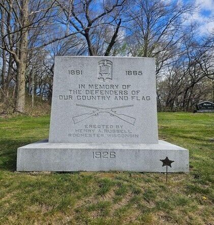 Rededication of the Civil War Monument at the Rochester Cemetery