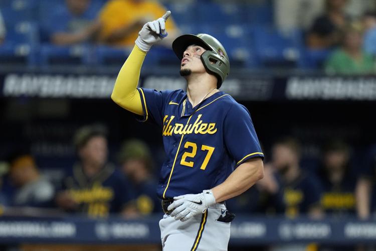 Willy Adames drives in 3 runs, Brewers end 8-game skid
