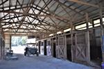 Indoor horse boarding space