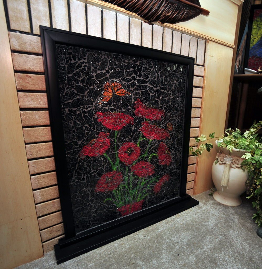 fireplace cover decorative