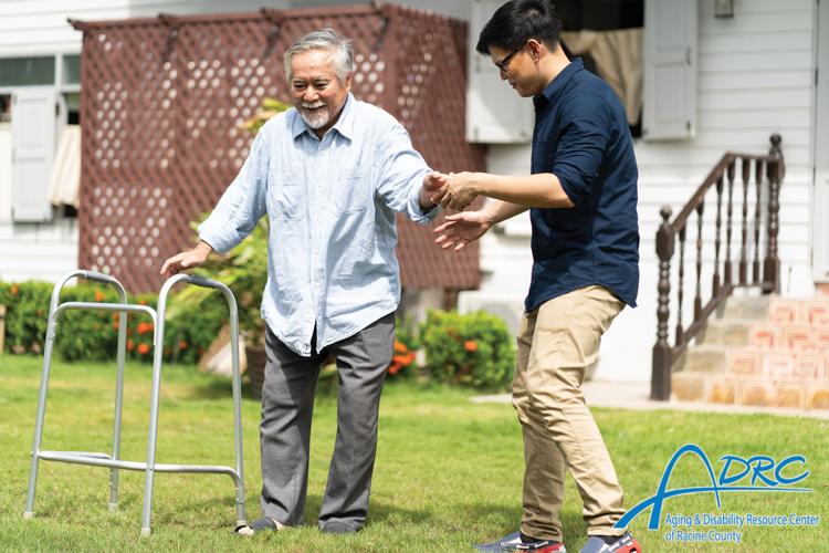 Caregiving for adults generic image with ADRC logo