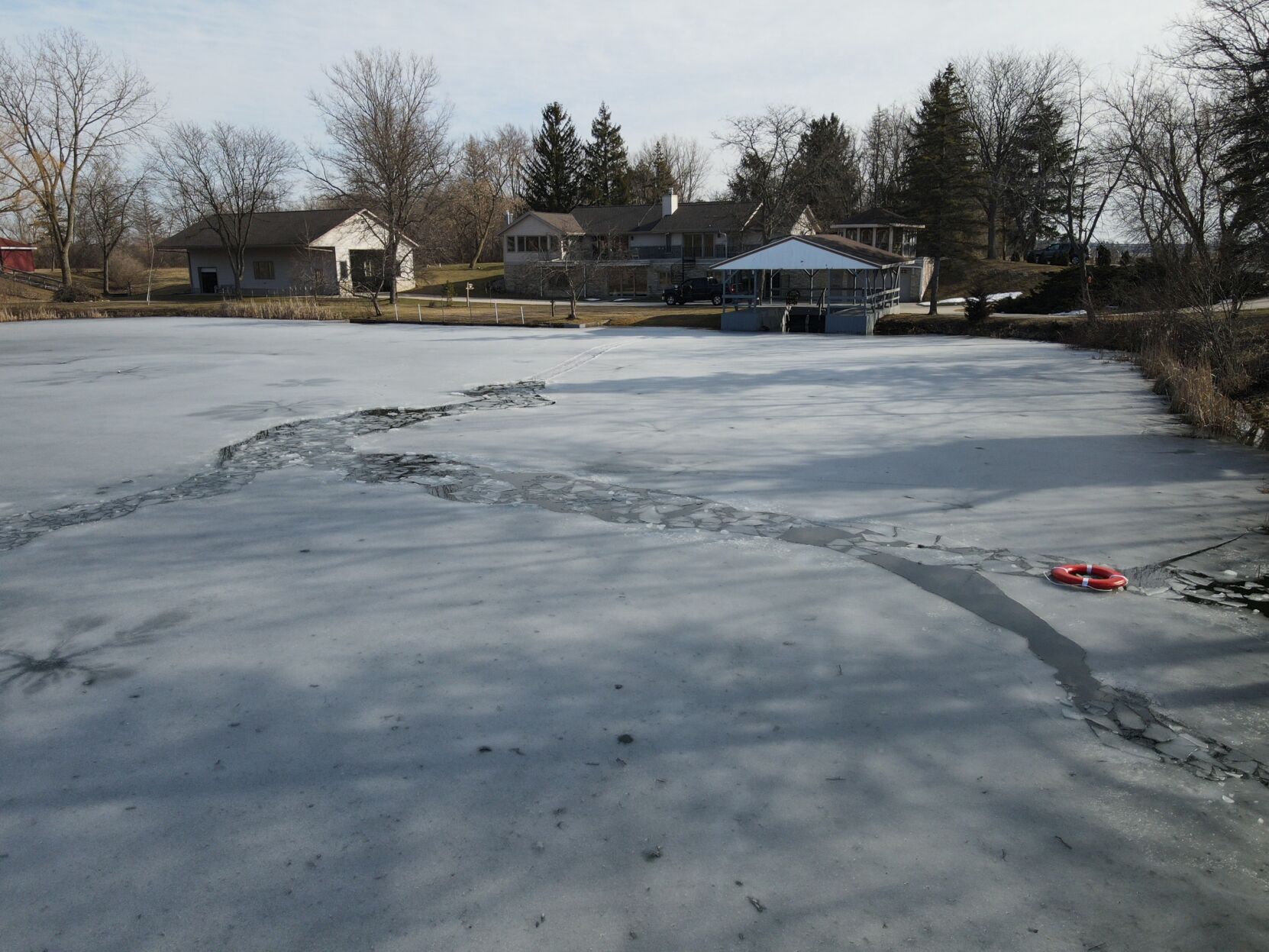 Man And Dog Rescued From Icy Lake By County Deputies, Fire And Rescue