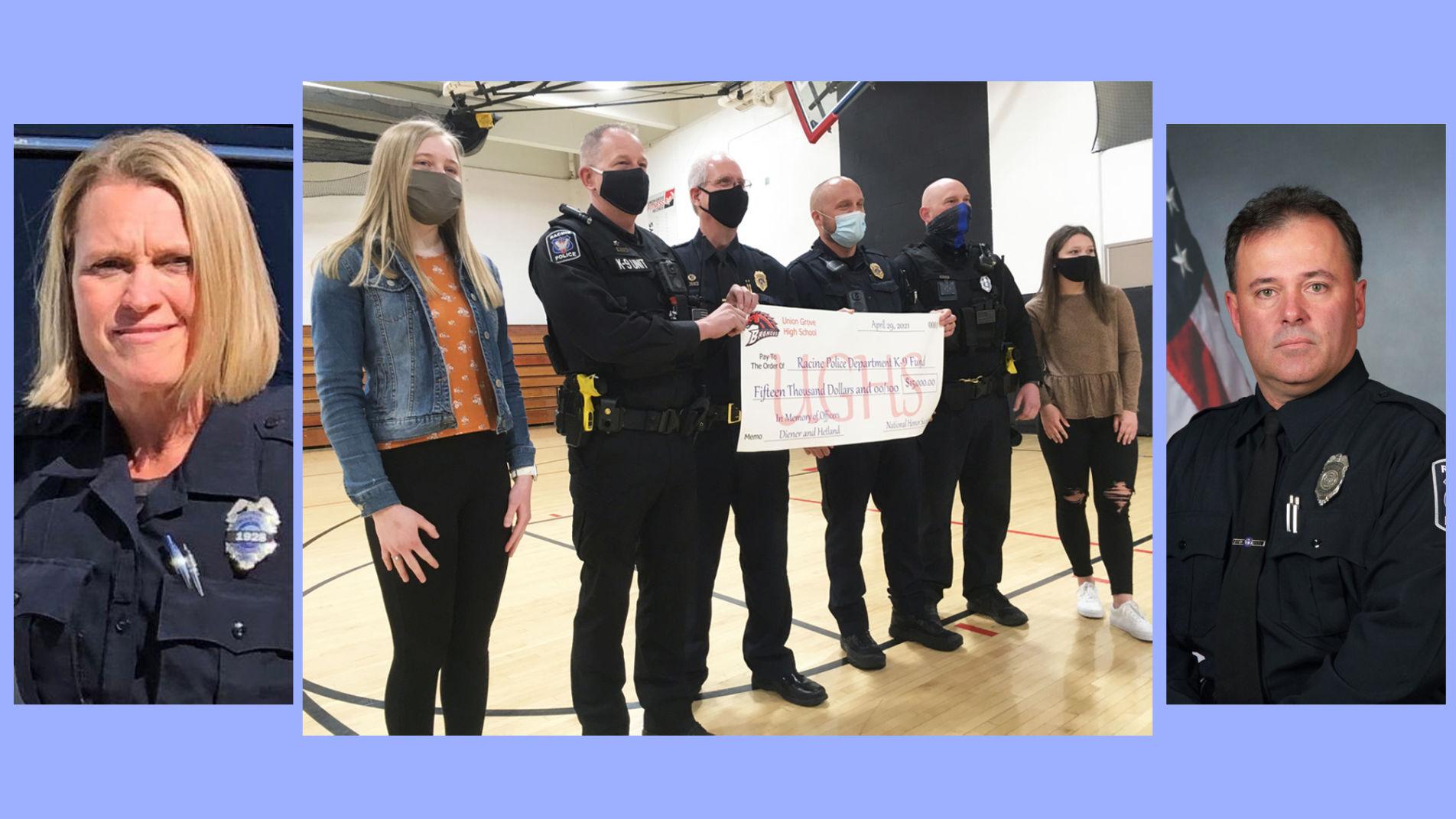 Remembering lost heroes, Union Grove students donate to Racine PD in honor of Hetland, Diener - Vimarsana News