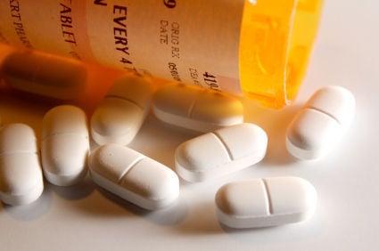 Pain Medication stock photo