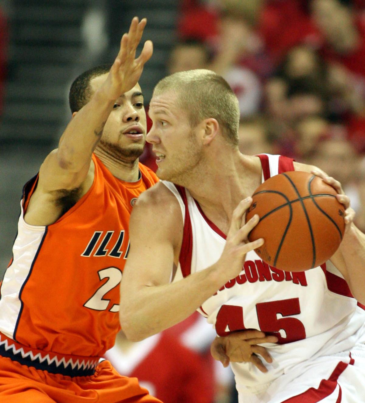 Badgers men�s basketball Joe Krabbenhoft brings sweat