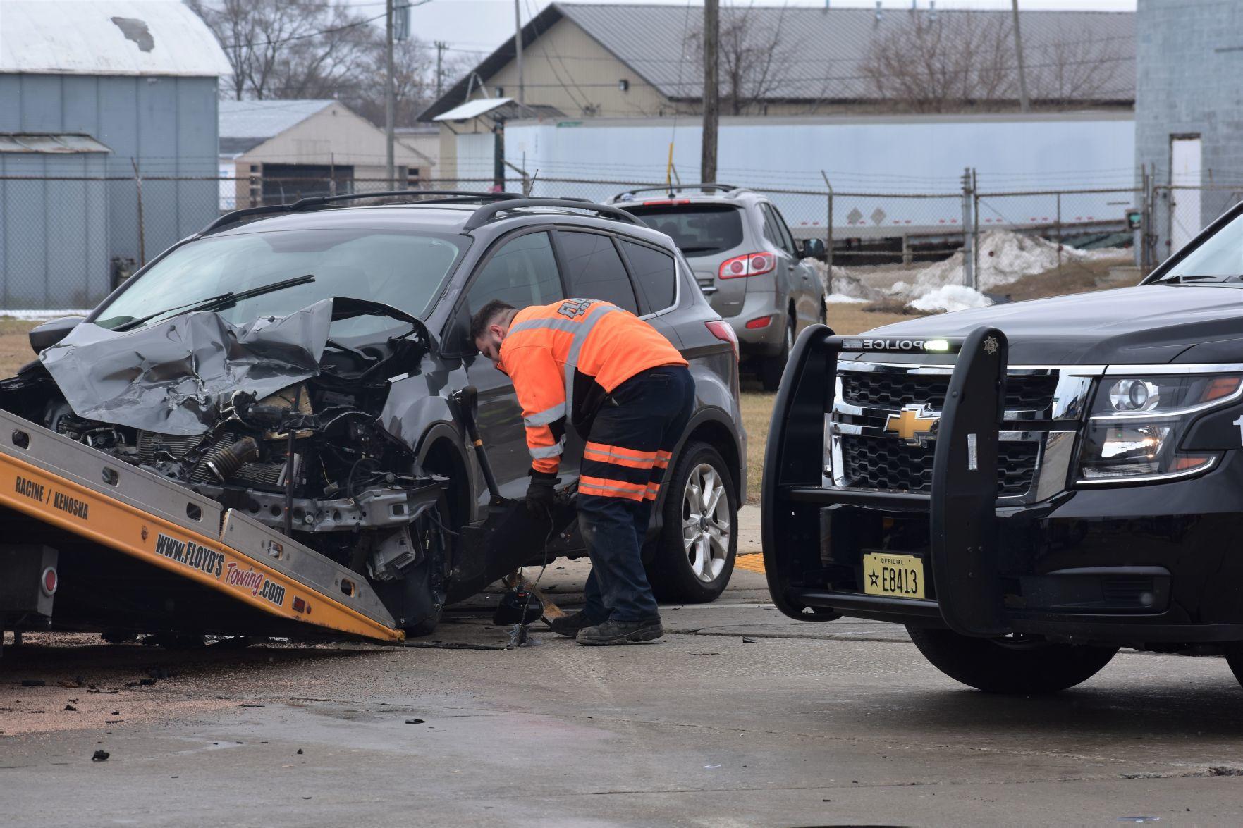 At least one injured in headon crash on Racine's south side