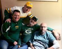 Mike Gerber and friends at home for Packers game