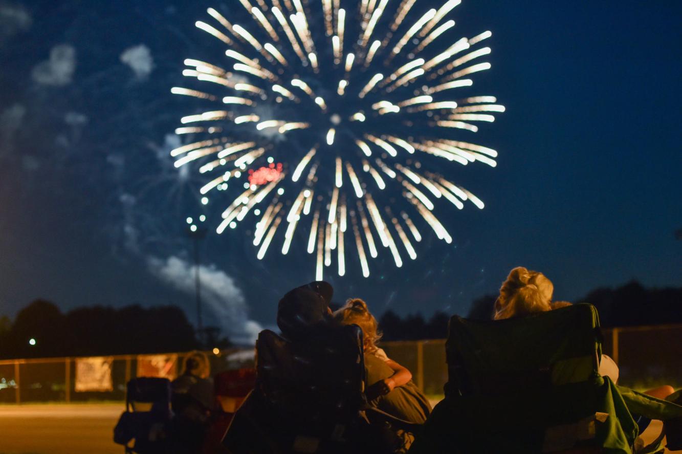 Burlington's fireworks display draws people from outside the immediate area