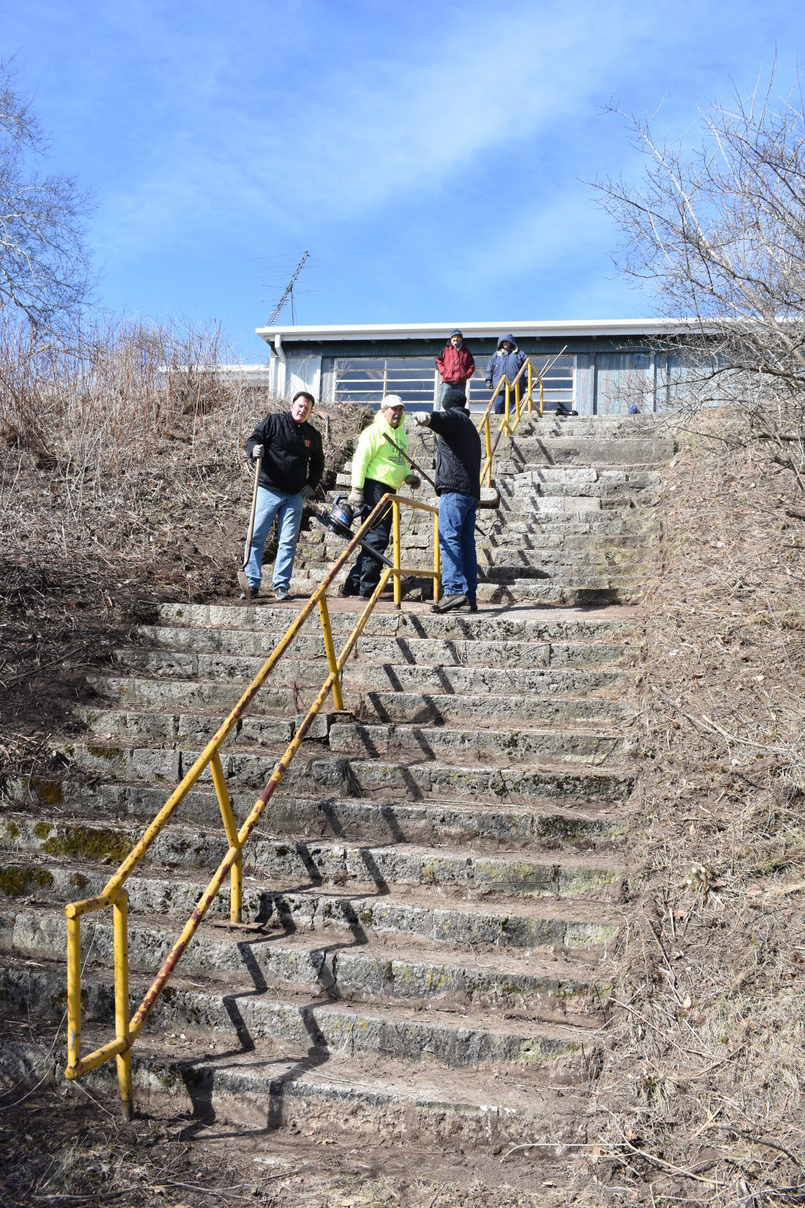 Volunteers open passage to shore at Shoop Local News