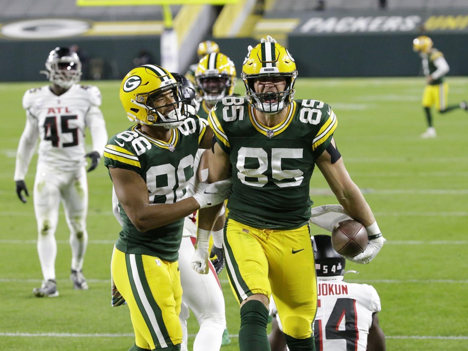 Packers Rodgers Tonyan Lead Packers To 30 16 Victory Over Falcons Football Journaltimes Com
