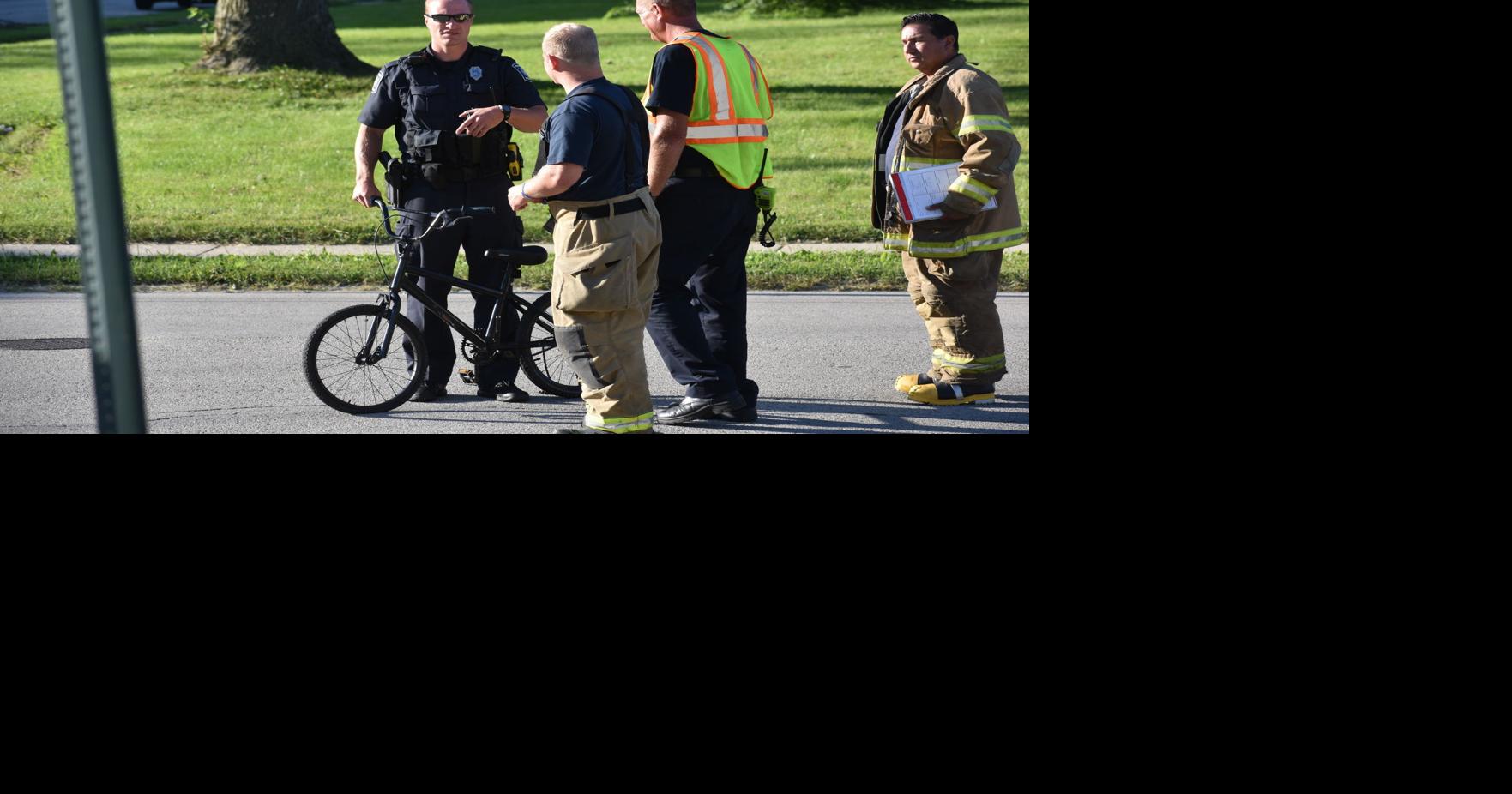 Child on bike hit by car