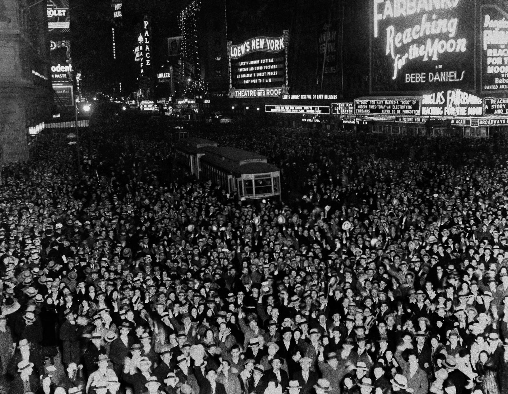 A Look Back At Historical Photos Of New Year's Eve In Times Square