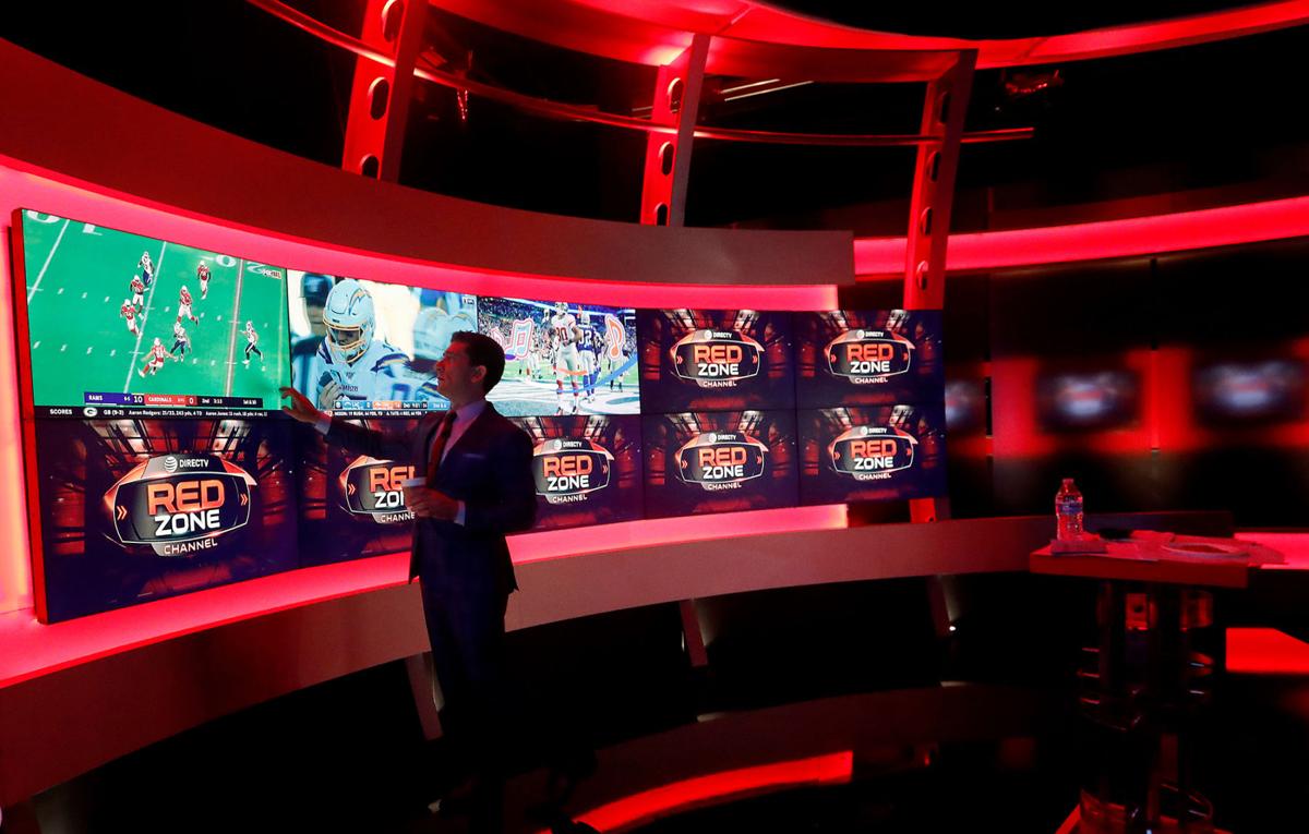 NFL Red Zone host Andrew Siciliano on the set Marina del Rey.
