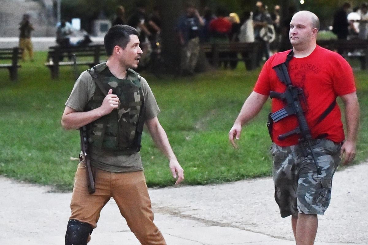 Kevin Mathewson open carrying Kenosha
