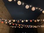 Lanterns strung above Uptown