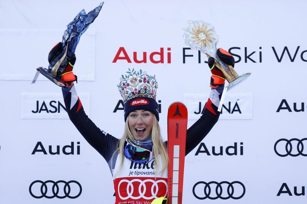 Shiffrin gets career win 95 in first World Cup slalom
