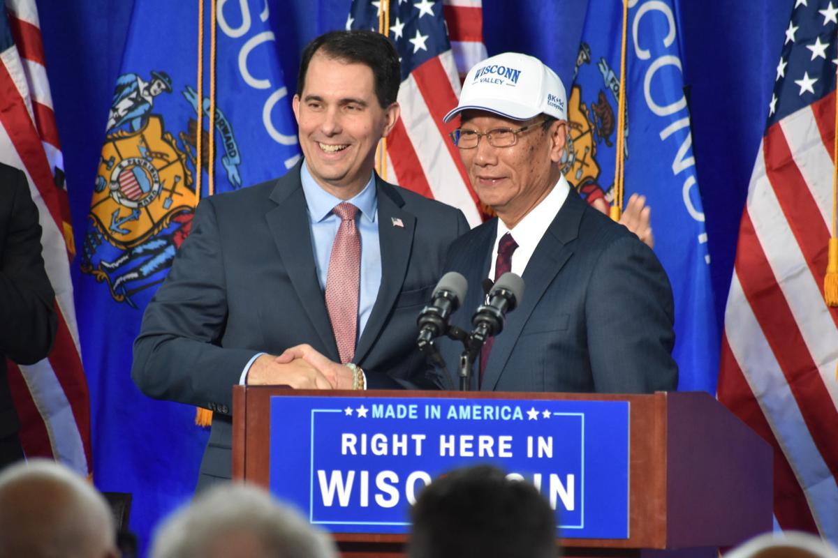 Foxconn signing, Gov. Scott Walker and Foxconn CEO Terry Gou