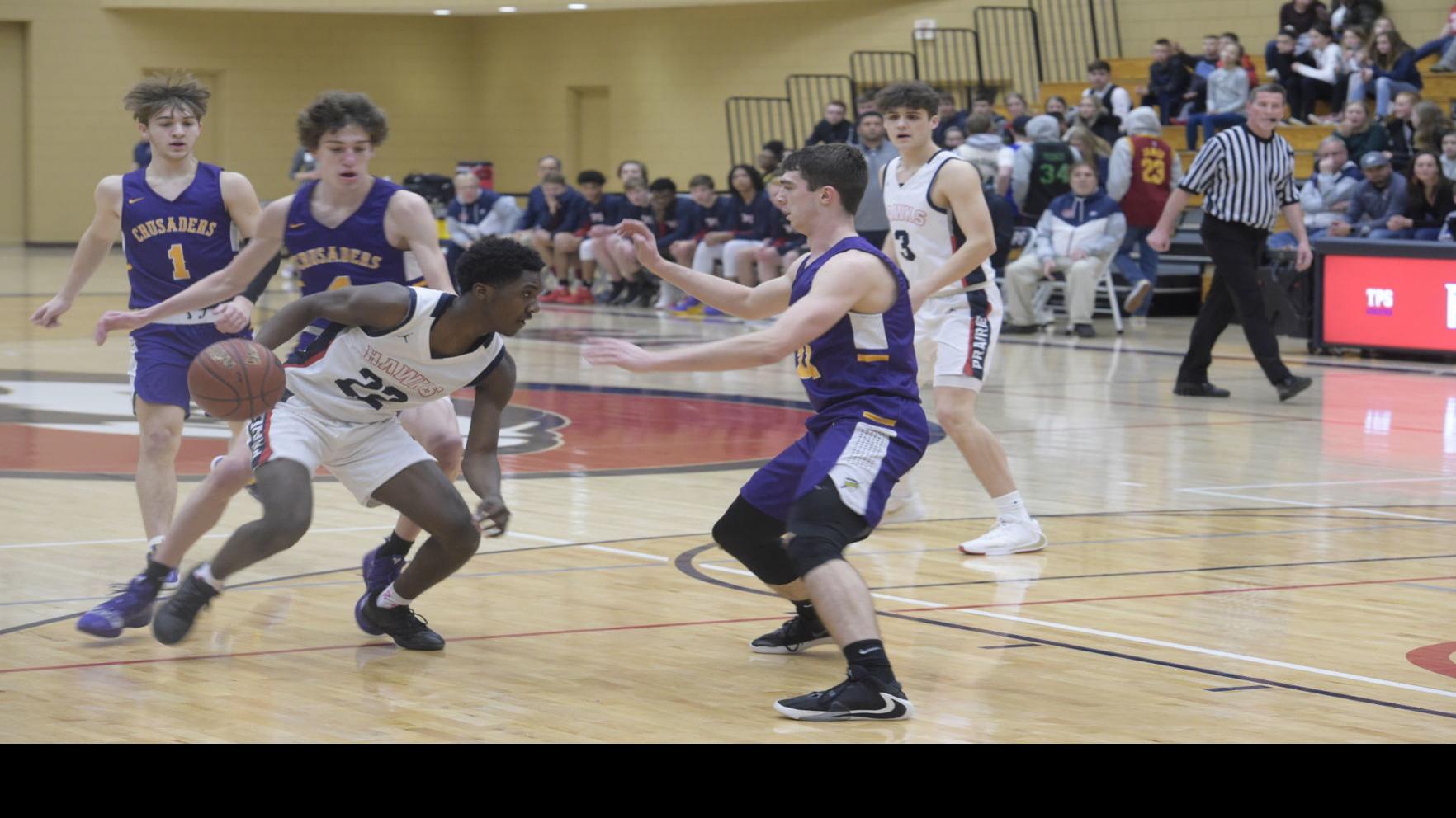 Wiaa Boys Basketball Prairie S Defense Steps Up Against Racine