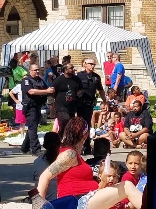 Demonstrator arrested during Fourth Fest