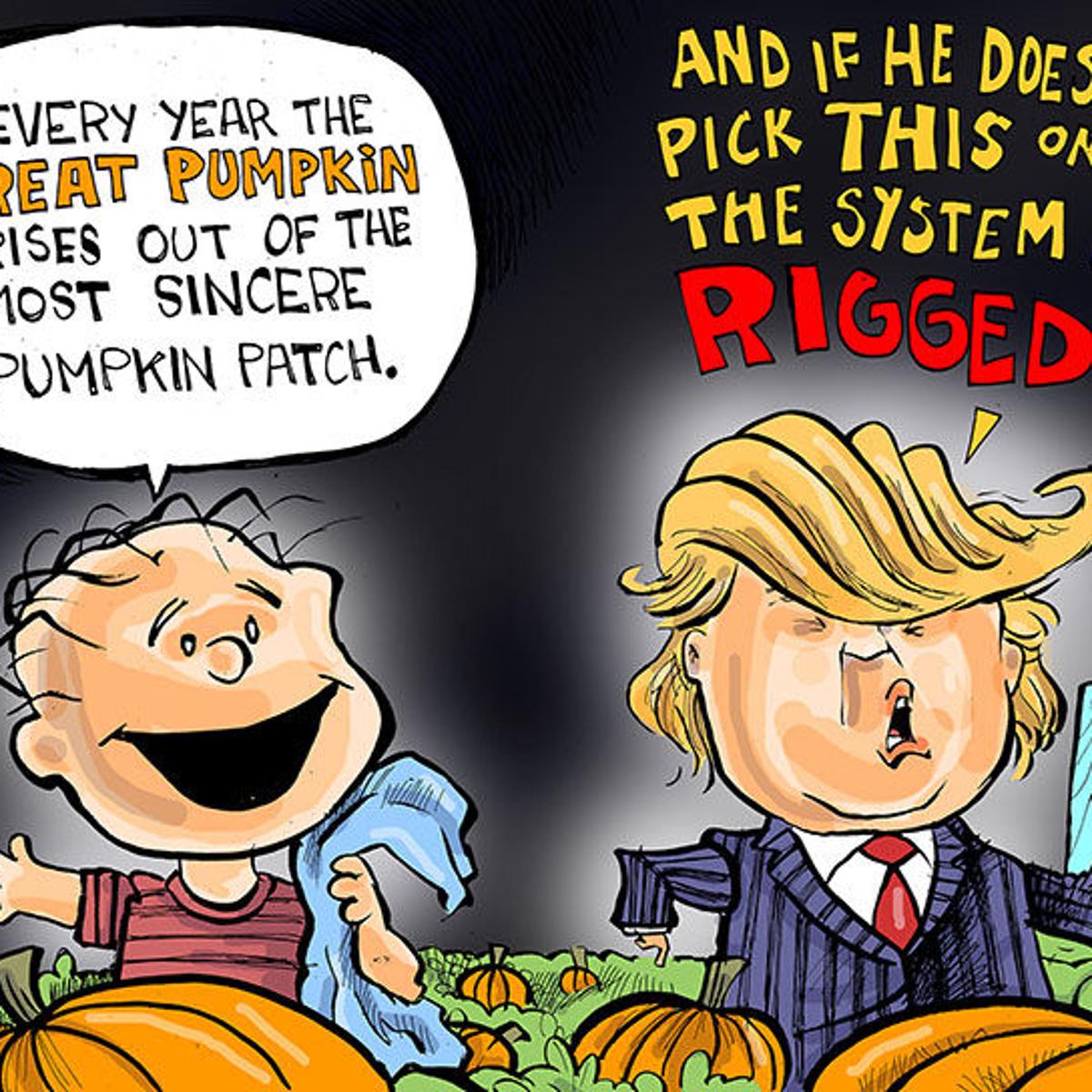 Hands On Wisconsin Donald Trump Waits For The Great Pumpkin Opinion Journaltimes Com