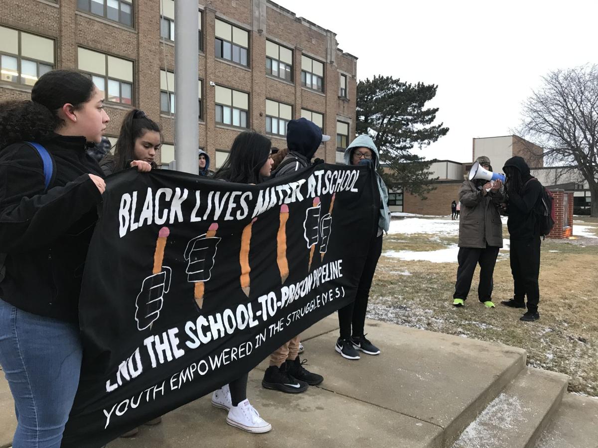 With video: Horlick students protest school-to-prison ...