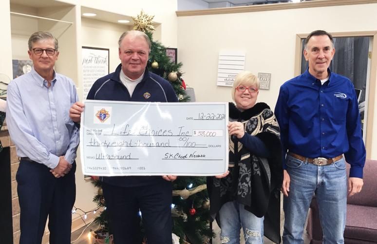 Knights of Columbus donation to Life Choices pregnancy center in Burlington
