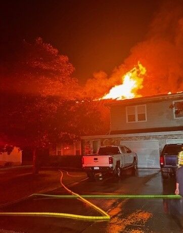 Norward townhouse fire results in total loss