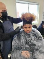 Giving a haircut