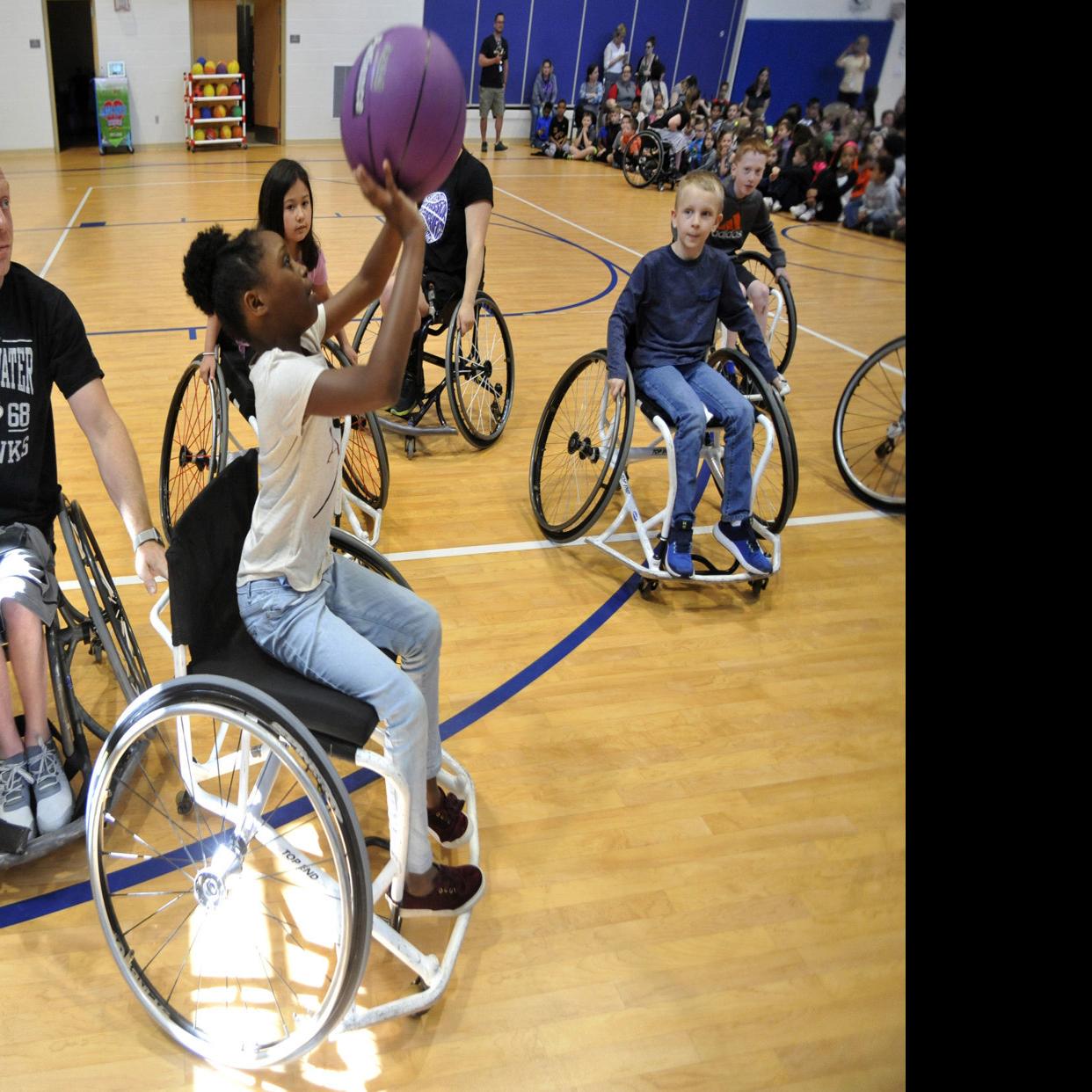 Olympia Brown Students Play With Uw Whitewater Wheelchair