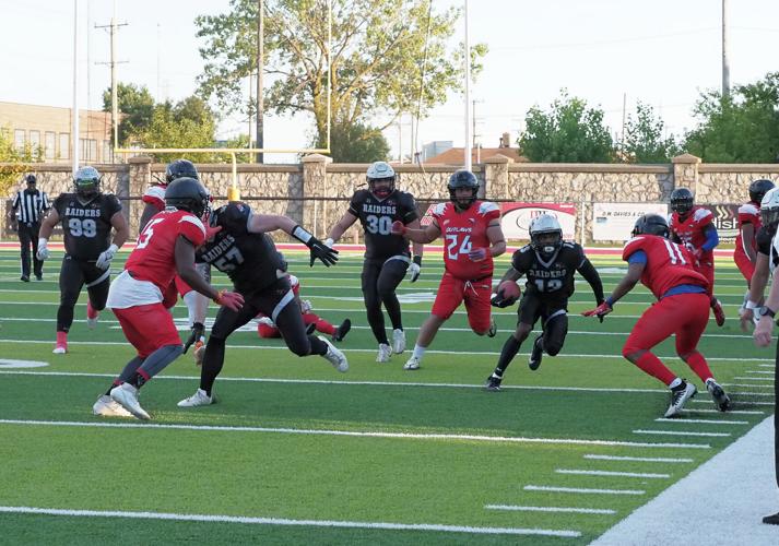 12-0 Raiders advance to national quarterfinals with 43-0 victory