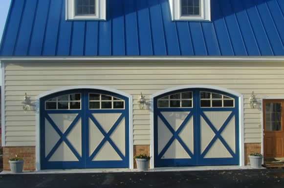 house blue doors