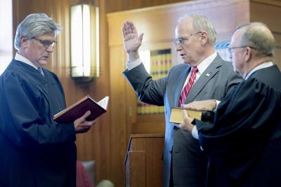 Mark Nielsen takes Judicial Oath
