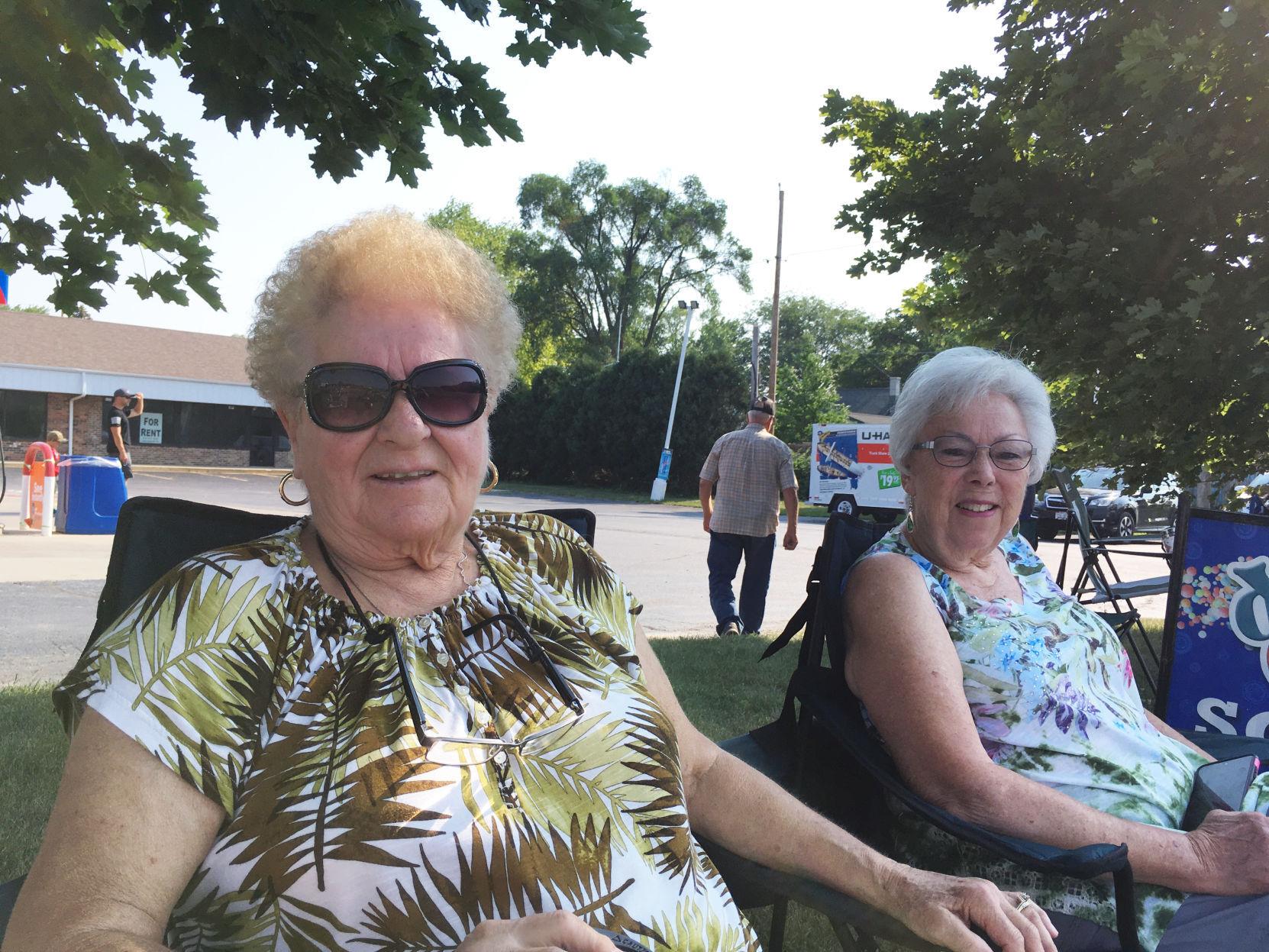Marylan Kirby and friend Gladalee Lindstrom enjoy Fourth of July parade in Union Grove