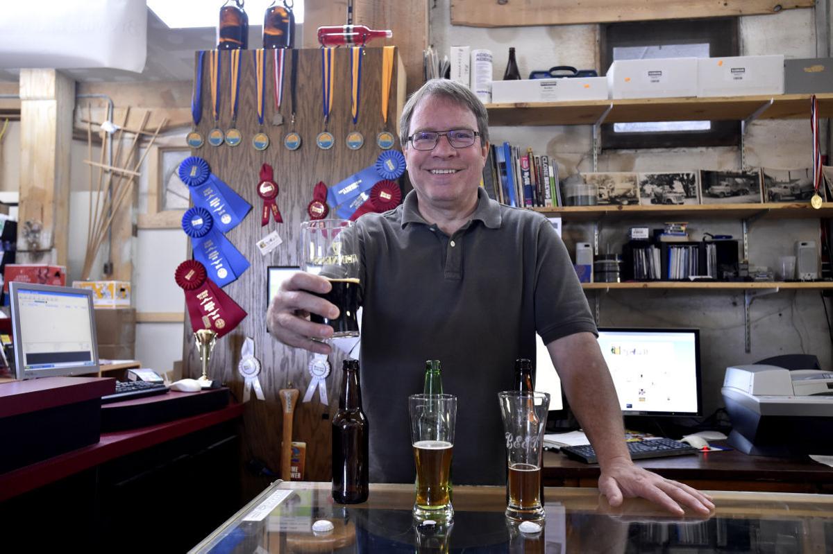 Mark Flynn with award-winning stout