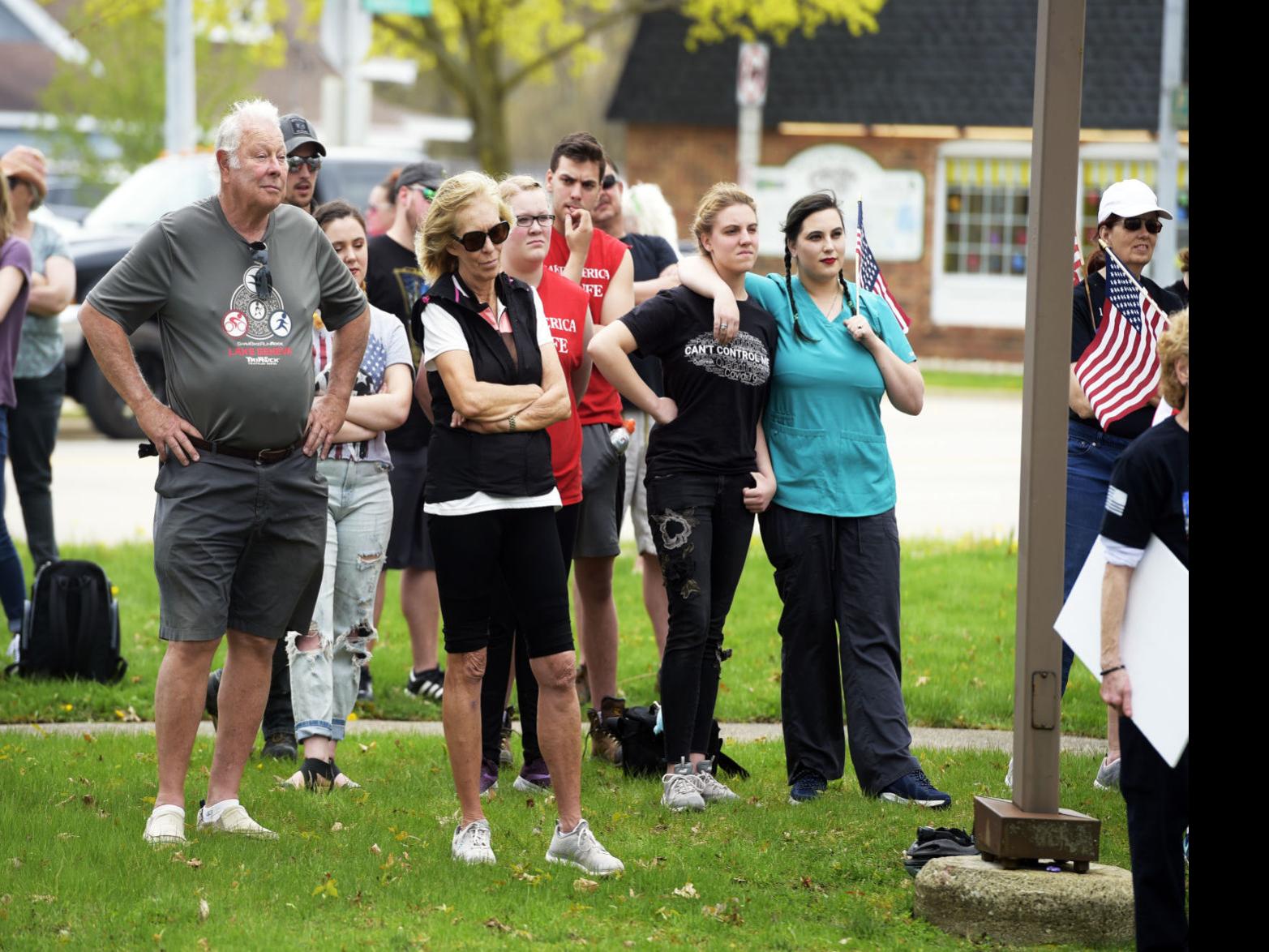 Watch Here More Than 100 People Rally To Reopen Burlington