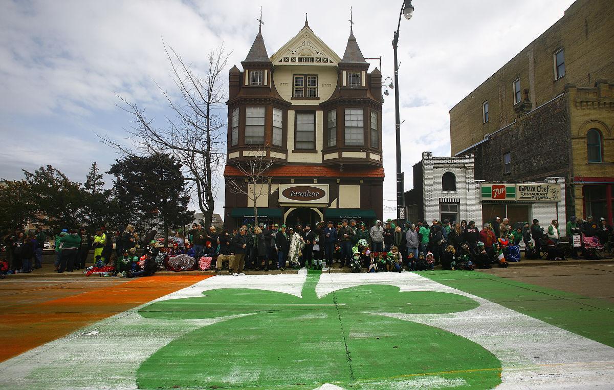 A shamrock marks the spot