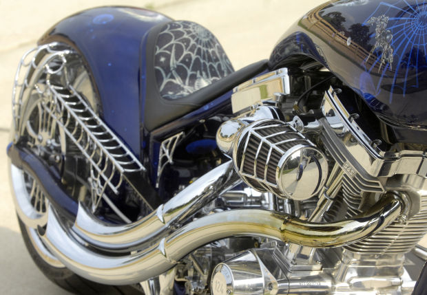 custom built motorcycle exhaust