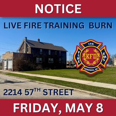 Kenosha Fire Department Hosts Live Burn Training