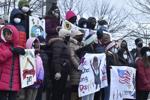 Racine's 2022 MLK Wreath Laying Ceremony, with students from Julian Thomas