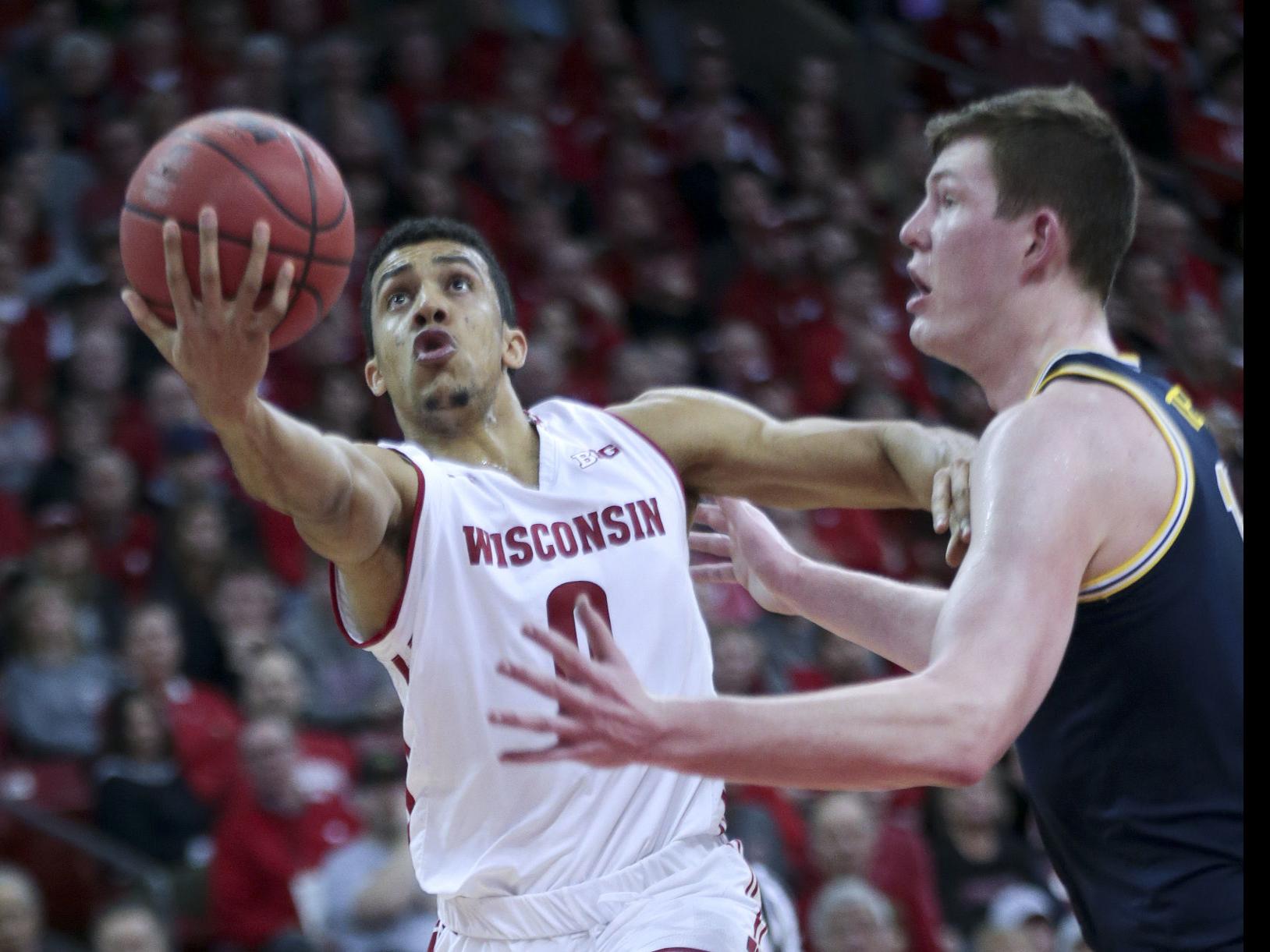 Uw Basketball Badgers Guard D Mitrik Trice Hopes He S Improved