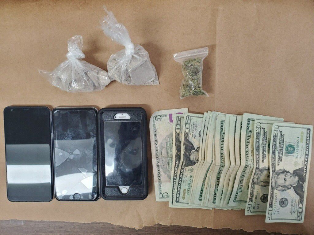 Heroin, marijuana found