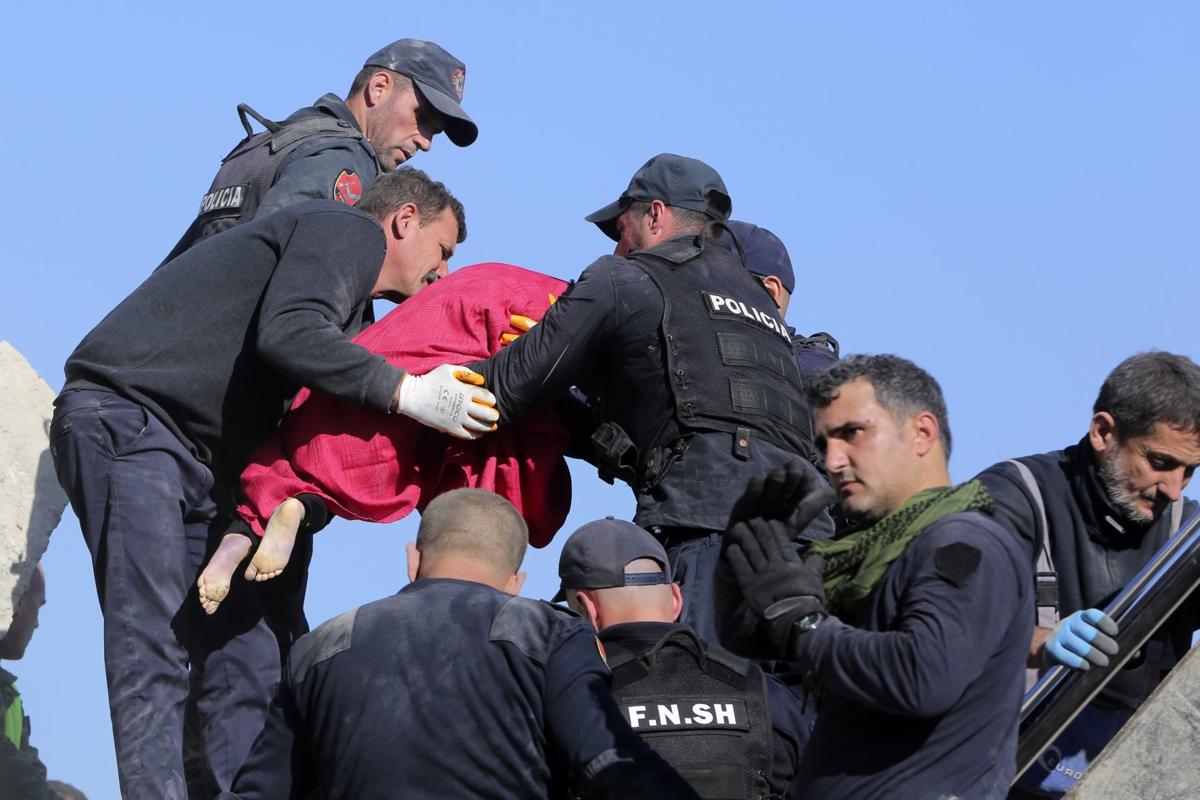 APTOPIX Albania Earthquake