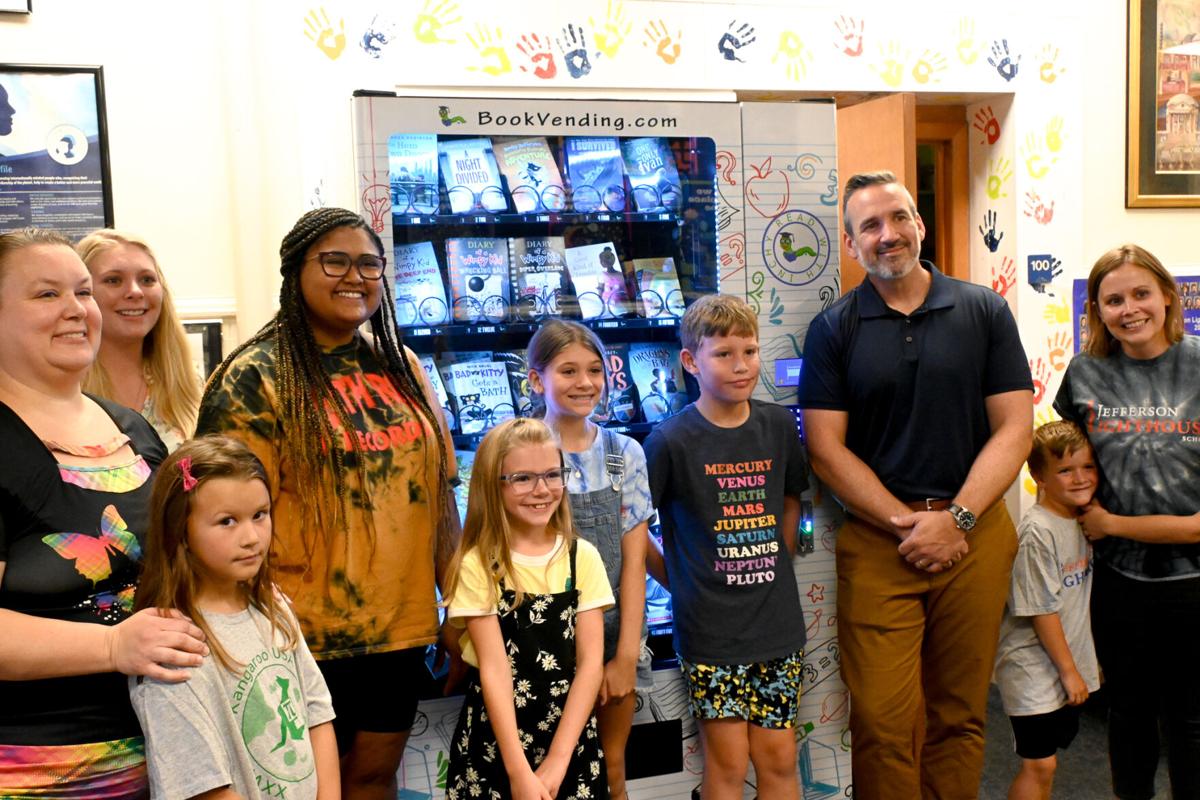 Jefferson Lighthouse Program Book vending machine donated to Jefferson Lighthouse