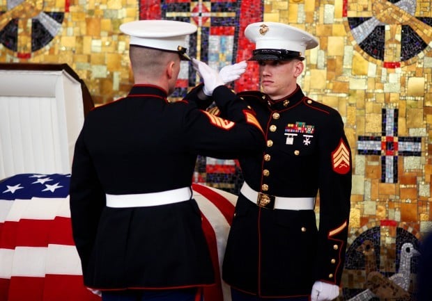 The biggest sacrifice - Military funeral honors Marine