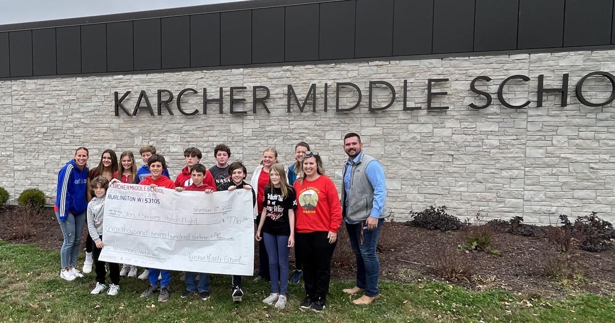 Karcher Middle School supports Wisconsin veterans