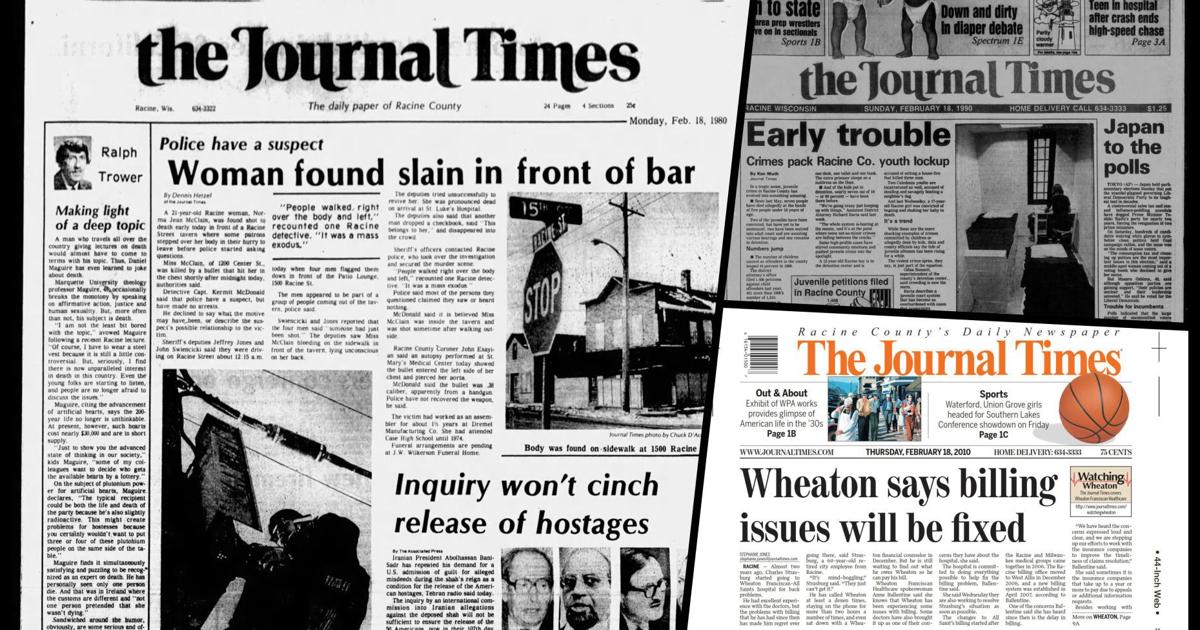 Feb. 18: The Journal Times pages from the past