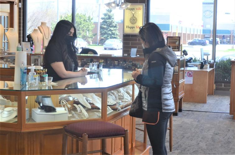 Helping a customer